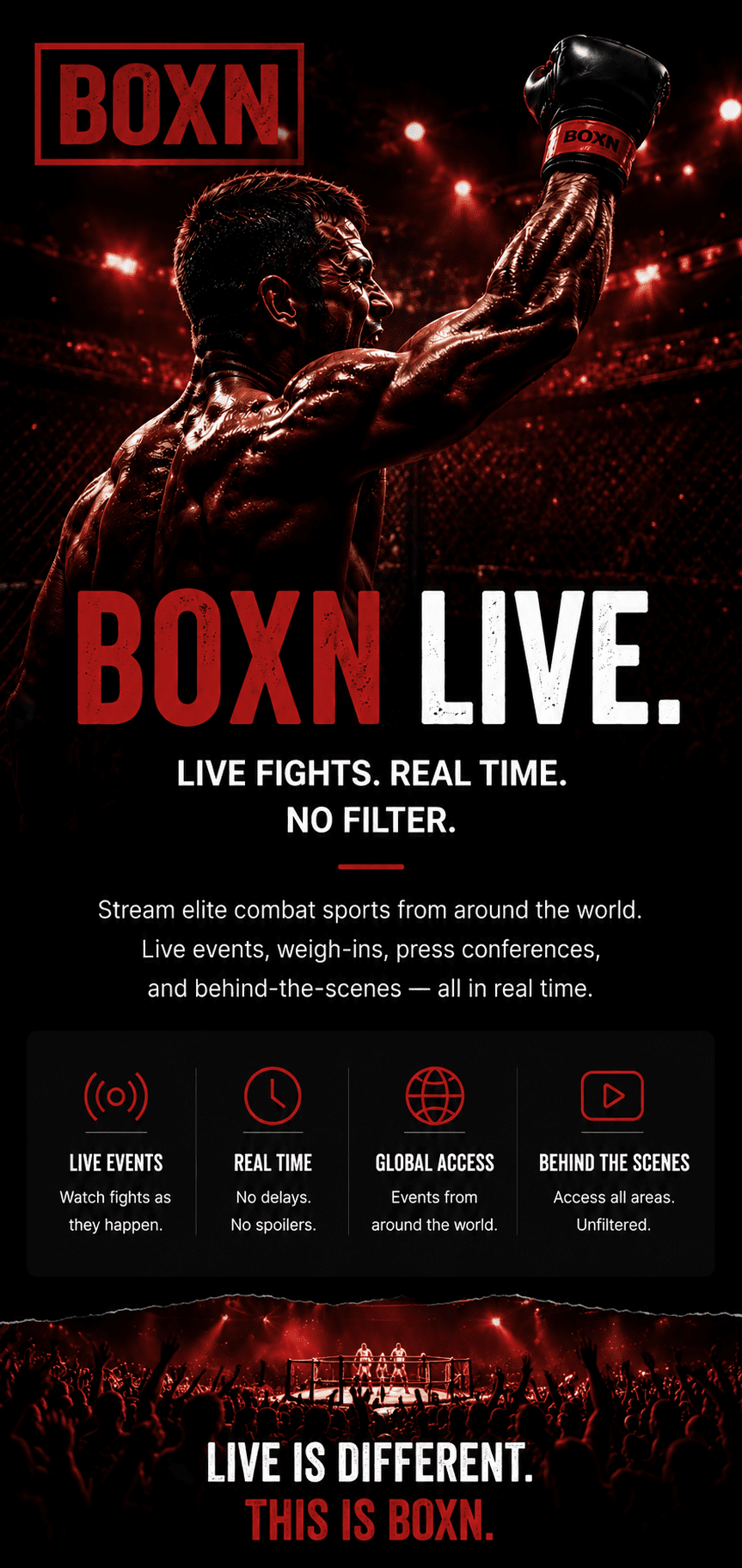 BOXN Live Hero Image mobile